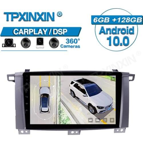 For Toyota Land Cruiser 2007 Android Car Radio 360 HD Auto Surround View Camera Car Multimedia Player Stereo Radio GPS Navigtion