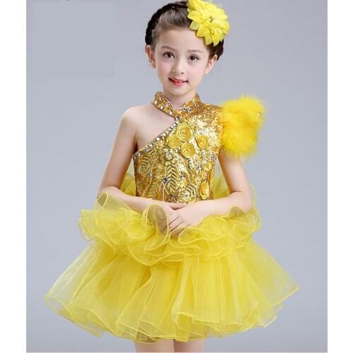 Girls Ballet Dress For Children Girl Dance Clothing Kids Sequins Ballet Costumes For Girls Tutu Dance Girl Stage Dancewear