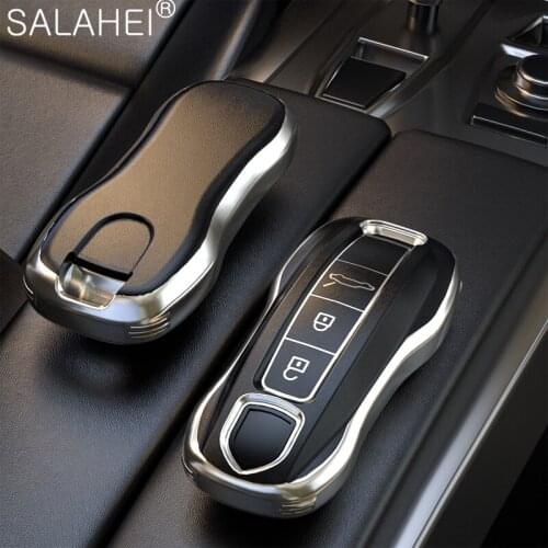TPU Car Key Holder Cover Remote Shell Case For Porsche Cayenne 911 996 Boxster Cayman Panamera Macan Keyless Auto Accessories
