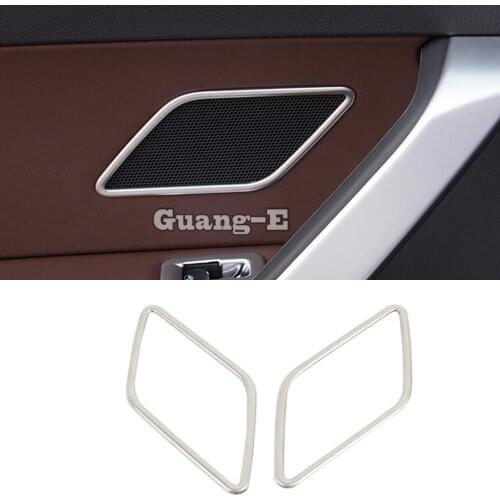 Hot sale For VW Volkswagen Touran L 2016 2017 2018 2019 car body Cover ABS Chrome Rear Back Speak Sound Audio Trim Frame 2Pcs