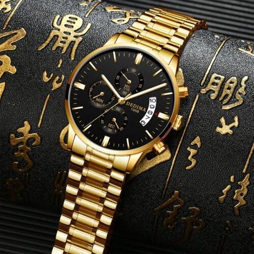 DEDIMA Relogio Masculino Men Watches Luxury Famous Top Brand Mens Fashion Casual Dress Watch Military Quartz Wristwatches Saat
