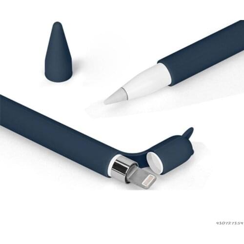 Cute Cat Ear Anti-scroll Silicone Protective Pouch Cap Holder Nib Cover Protective case Skin For Apple Pencil for iPad 1st