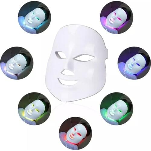 Foreverlily 7 Colors Led Facial Mask Beauty mask Korean Photontherapy Remove acne Repair skin Light Skin Care Face Beauty Spa