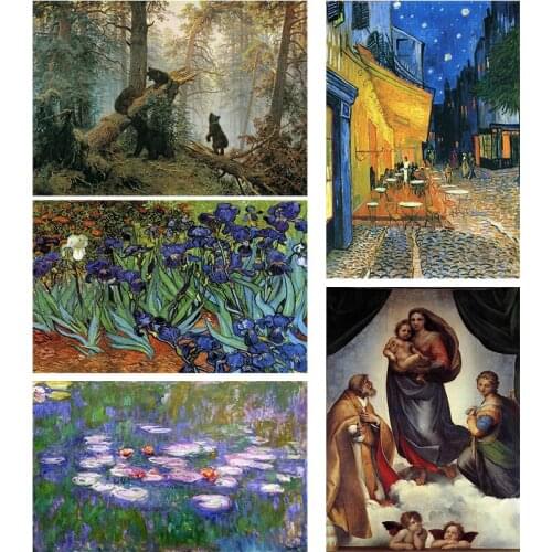 Diamond Painting "Water lilies"5D DIY Diamond Painting Full Square Diamond Embroidery "Mosaic Morning in a Pine Fores" painting