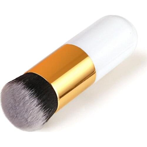 1pc Professional Chubby Pier Foundation Brush 5Color Makeup Brush Flat Cream Makeup Brushes Professional Cosmetic Make-up Brush