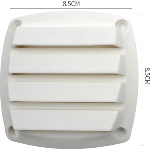 Round Plastic Marine Louvered Vents Round for 3 inch Tube Hose White plastic More Attractive Appearance And Greater Air Flow