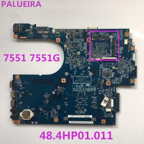 PALUBEIRA MBPT701001 MBNDA0100 with graphics card chips For ACER 7551 7551G 48.4HP01.011 Laptop Motherboard Mainboard