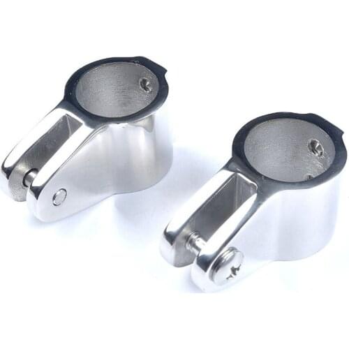 Mizugiwa 1PC Stainless Heavy Duty Boat Bimini Top Hinged Jaw Slide 7/8 Inch