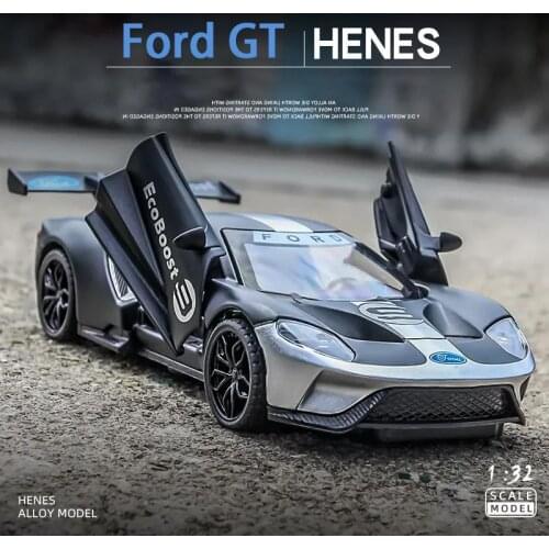 1:32 Ford GT Le Mans V8 Race Car Alloy Car Model Diecasts & Toy Vehicles Car Model with Light & Sound Car Toys for Children