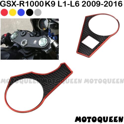 Motorcycle Decals Pad Triple Tree Top Clamp Upper Front End sticker For SUZUKI GSXR1000 GSX-R1000 K9 K10 L1 L2 L3 L4 L5 L6 09-16