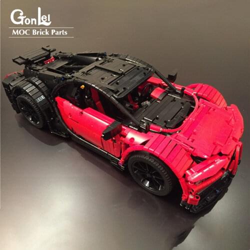NEW High-Tech MOC Electric Remote Control Bugatti Chiron MOC-9658 Racing Set Building Blocks Bricks DIY Model Toys Gifts
