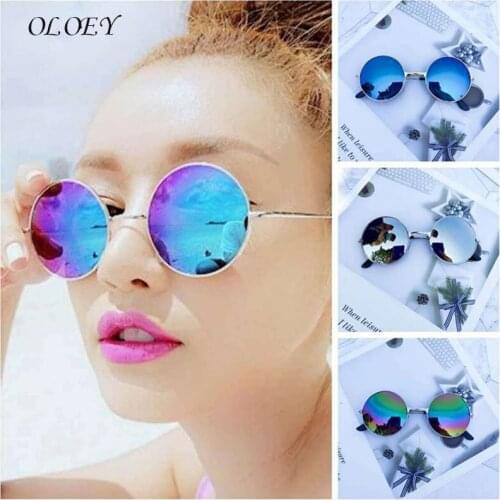 Classic Small Frame Round Sunglasses Women/Men Brand Designer Alloy Mirror Sun Glasses Vintage Modis Oculos sun glasses