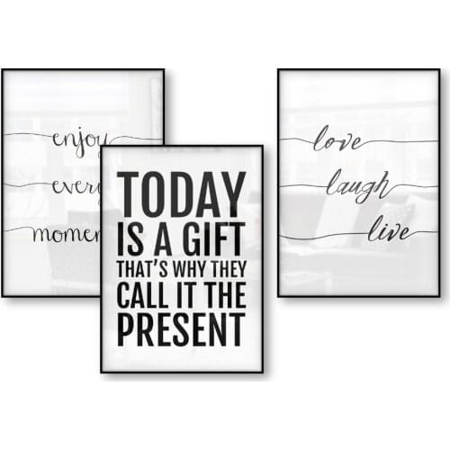 Quotes Poster Minimalism Scandinavian Nordic Art Decor Posters and Prints Wall Picture for Living Room Wall Art Canvas Print