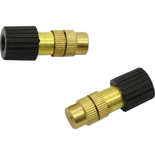 Adjustable Misting Nozzle Gardening Water Cooling Garden Brass Spray Sprinkler With 6mm Female Connector 10 Pcs