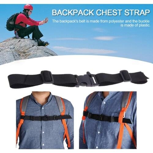 Unisex Adjustable Backpack Chest Strap Non-slip Knapsack Chest Belt Strap Soft Weight-reducing Outdoor Sport Bag Chest Buckle