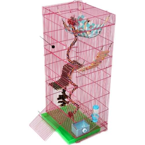 Three-story dragon cat cage Golden Flower Demon King Squirrel Cage Honey Bag Branch Big Villa Extra