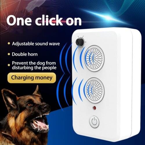 Outdoor Use Anti Barking Device USB Rechargeable Bark Control Deterrent Dog Stop Barking Training Tool Safe for All Dogs