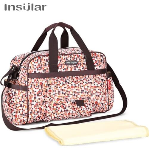 Insular mummy Maternity Nappy bag Multifunction mother diaper bag waterproof baby stroller bag handbags baby changing mat bags