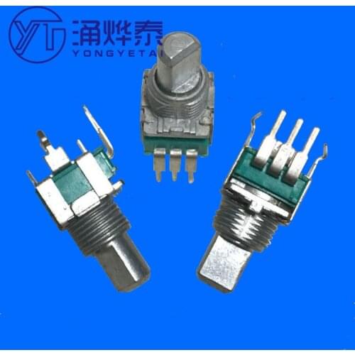 YYT 2PCS Precision potentiometer RD09L1140 single 3-pin B10K rotary potentiometer 12.5F
