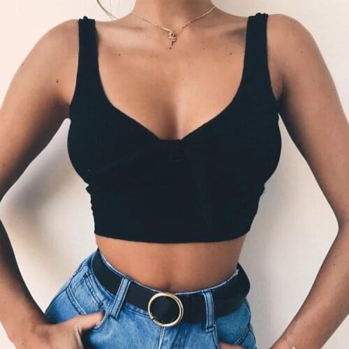 Ribbed Bow Tie Camisole Tank Tops Women Summer Basic Crop Top Streetwear Fashion 2021 Cool Girls Cropped Tees Camis