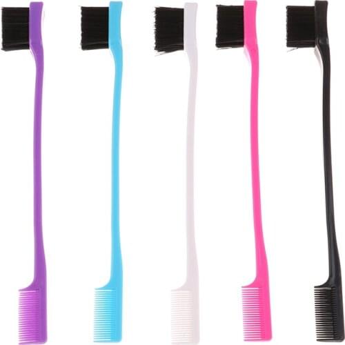 1Pc Beauty Double Sided Edge Control Hair Comb Hair Styling Hair Brush