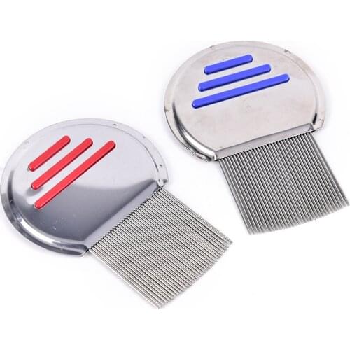 1PC Stainless Steel Terminator Lice Comb Nit Free Kids Hair Rid Headlice Super Density Teeth Remove Nits Comb Multi Styles