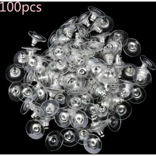 100Pcs Silicone Bullet Earrings Back Stopper Plug Caps Stud Earring For DIY Jewelry Making Accessories Supplies