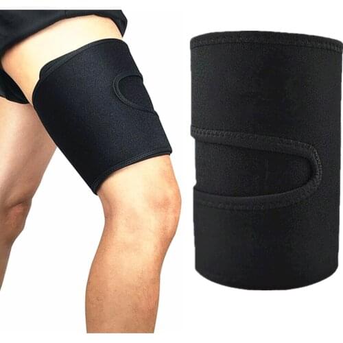FIRECLUB Neoprene Sports Safety Thigh Leg Sleeve Anti-thigh Strain Injury Protective Gear Professional Male Leggings Knee Pads