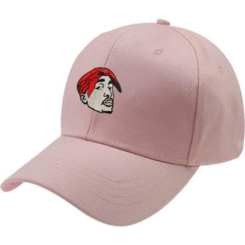 Tupac Shakur 2pac Dad Hat Embroidery The Rapper Baseball Cap Cartoon K Pop Snapback Men Cap Hip Hop Trucker Hat Dropshipping