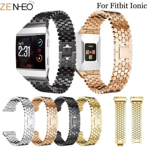 Stainless Steel Watch Band for Fitbit Ionic Metal Replacement wrist Strap for Fitbit Ionic Smart watch Band Strap Bracelet