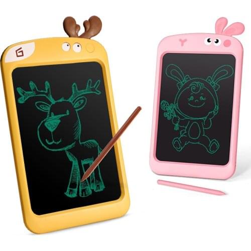 ESUN Drawing Pad Toy For Kid Tablet Lcd Lights Art Drawing Board Graffiti Blackboard Rabbit Deer Montessori Education Child Gift