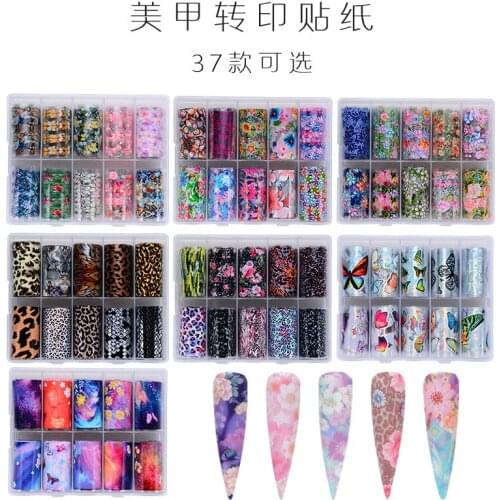 Holographic Nail Art Transfer Foil Butterfly Hybrid Nail Slider Applique Decorative Nail Cover Halloween Christmas Design
