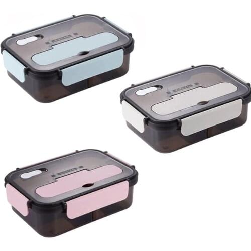 Lunch Box Kitchen Work Student Outdoor Activities Travel Microwave Heating Food Container Plastic Bento Box Storage Snacks Boxes