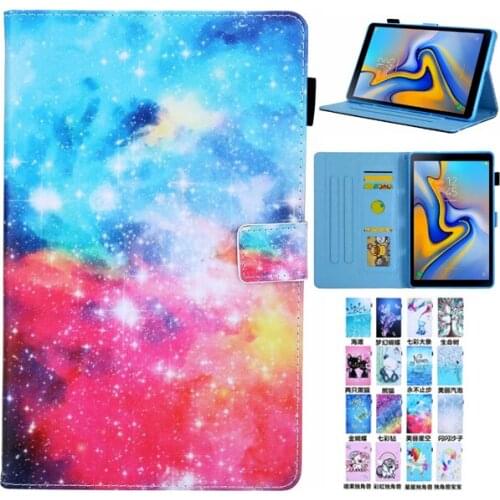 Leather PU Smart Case For Samsung Galaxy Tab A 8.0 2019 With S Pen 8.0 SM-P200 P200 P205 P207 Cover Funda Tablet Stand Shell