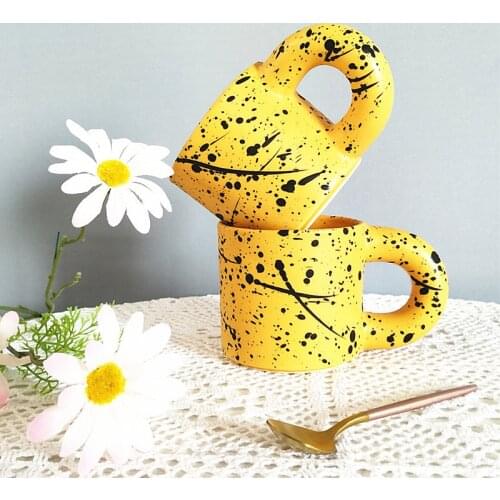 Creative Large Round Handgrip Ceramics Mugs Coffee Mug Japanese-style Milk Tea Office Cups Drinkware Cute The Best Birthday Gift