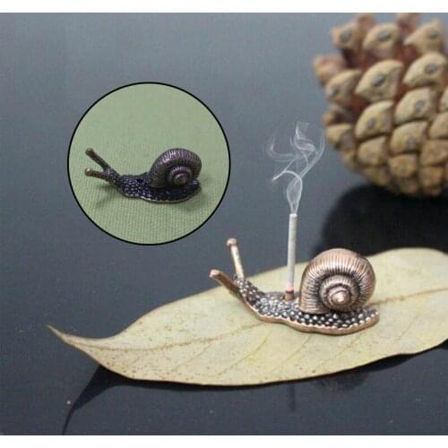 Creative Metal Incense Holder Alloy Snails Incense Base Metal Crafts Home Decoration Sandalwood Incense Burner Wholesale