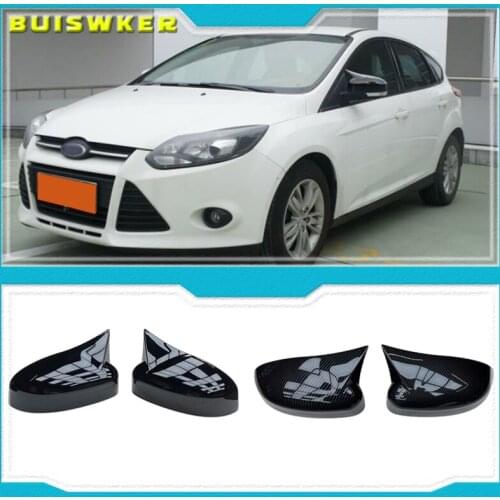 Rearview Mirror Cap Wing Side Mirror Cover Fit for FORD FOCUS 2011,2012,2013,2014, Car Accessories Replacement