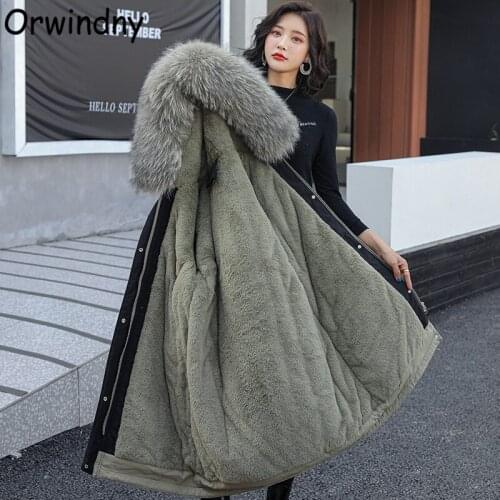 Orwindny Wool Liner Warm Coats Female Winter Snow Wear Jackets Women Thickening Padded Clothing Outwear S-3XL Office Lady Parkas