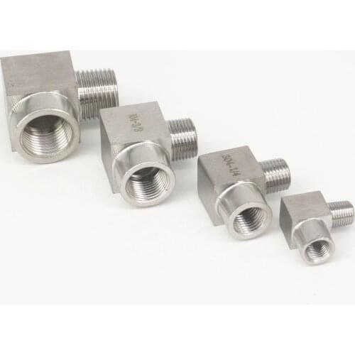 1/8" 1/4" 3/8" 1/2" 3/4" BSPP Female To BSPT Male Elbow 90 Deg 304 Stainless Steel Pipe Fitting Adapter Connector 357 PSI