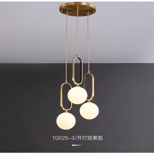 Modern Glass Ceiling Hanging Light Bedside Lamp for Dining Room Bedroom Chandelier Creative LED Indoor G9 Lighting Fixture