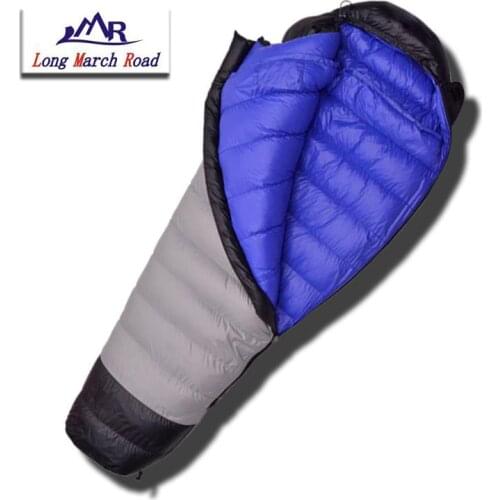 LMR Ultralight 1000G White Goose Down Filling Waterproof Mummy Camping Sleeping Bag Slaapzak Lazy Bag