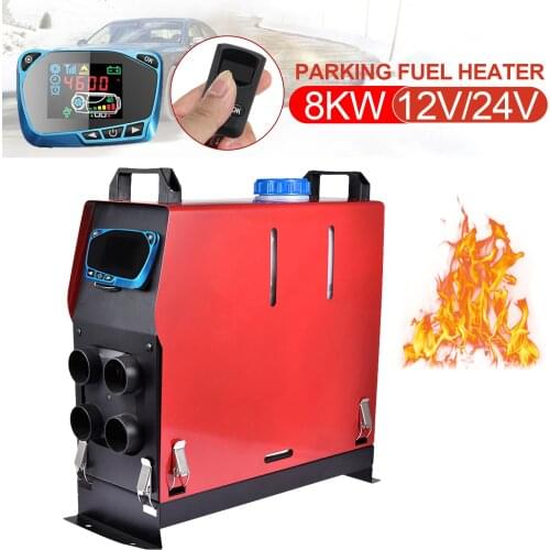 12V / 24V 8KW Air Diesels Parking Heater All In One Car Heater For Boat LCD Switch Monitor Remote Control 8000W Heaters