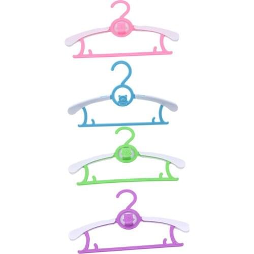 1PC Adjustable Baby Hangers Clothes Hanger Rack Children Kids Clothing Drying Rack