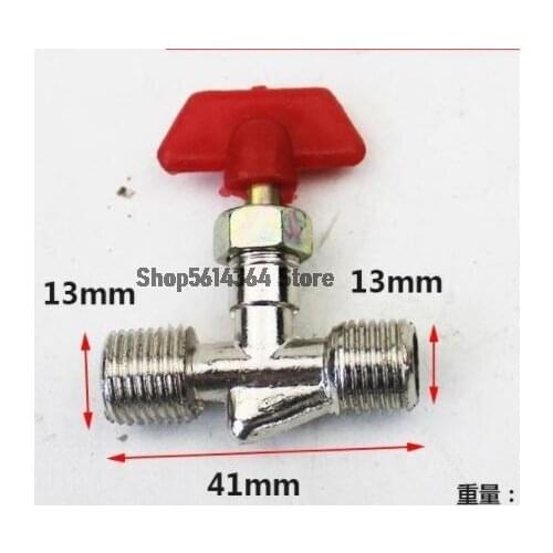 1PCS Silver Tone 1/4"BSPT x 1/4"BSPT or 1/8"BSPT x 1/4"BSPT Male Thread Joint Pipe Gas Vent Needle Valve T Air Compressor Parts