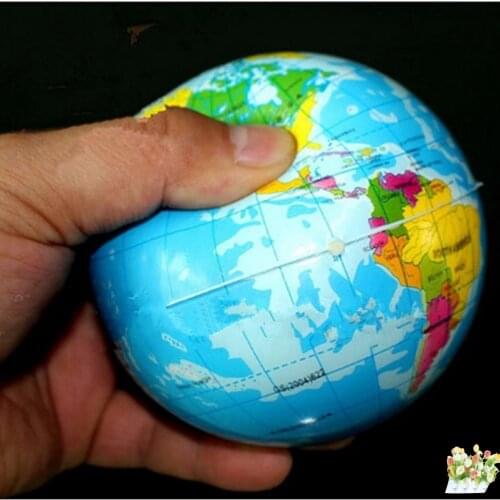 1pcs squeeze oyuncak slime gadgets squeeze antistress Stress Relief World Map Foam Ball Atlas Globe Palm Ball Planet Earth