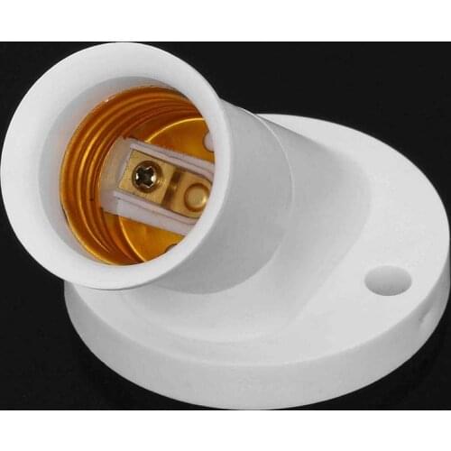 10pcs E27 Lamp Base Socket 45 Degree Angle Oblique Screw Plastic Light Bulb Base AC 250V Wall Lamp Holders Adapter Converter