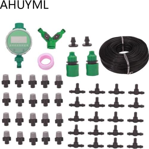 20M /25M / 30M Smart Irrigation Kit Plant Garden Watering System Automatic Garden Hose Kit Connector Adjustable Atomizing Nozzle