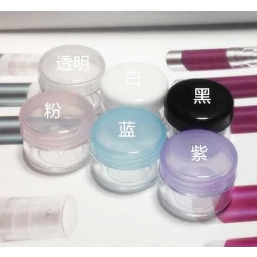 5000PCS / 5G Cream Jar, white Empty Plastic Cosmetic Container, 5ml clear jar, Small Sample Makeup Sub-bottling nail