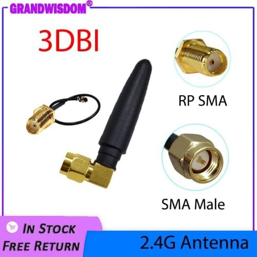 868MHz 915MHz lora Antenna 3dbi SMA Male Connector GSM 915 MHz 868 MHz antena antenne waterproof 21cm RP-SMA/u.FL Pigtail Cable