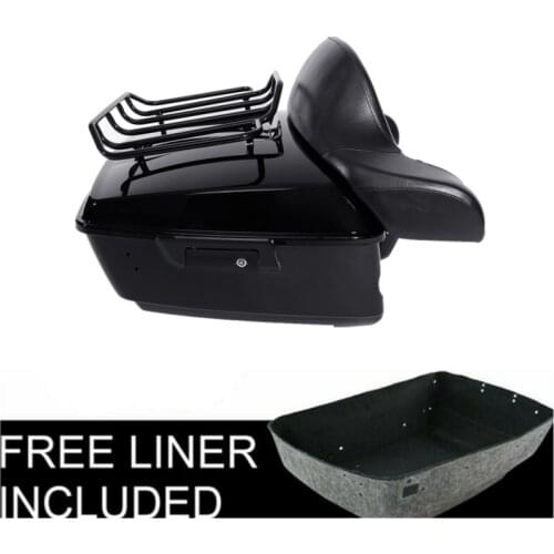 Motorcycle King Pack Trunk Top Rack Backrest For Harley Tour Pak Touring Road King Road Glide Street Glide 2014-2020